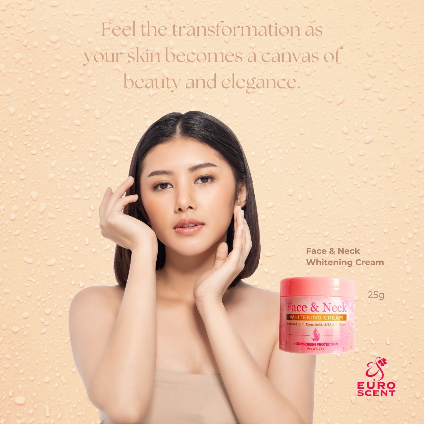 Euroscent® Face & Neck Whitening Cream Moisturizer