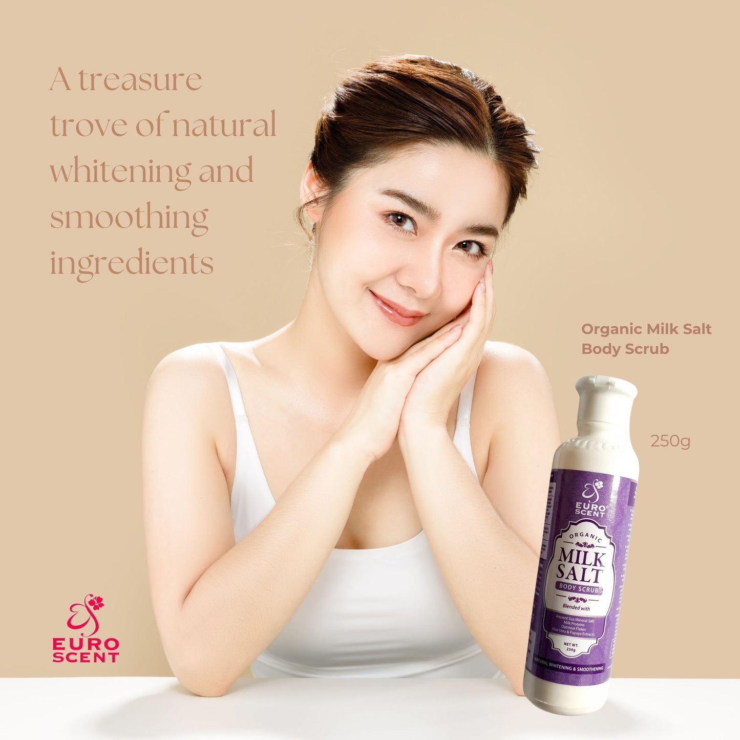 Euroscent® Organic Milk Salt Body Scrub