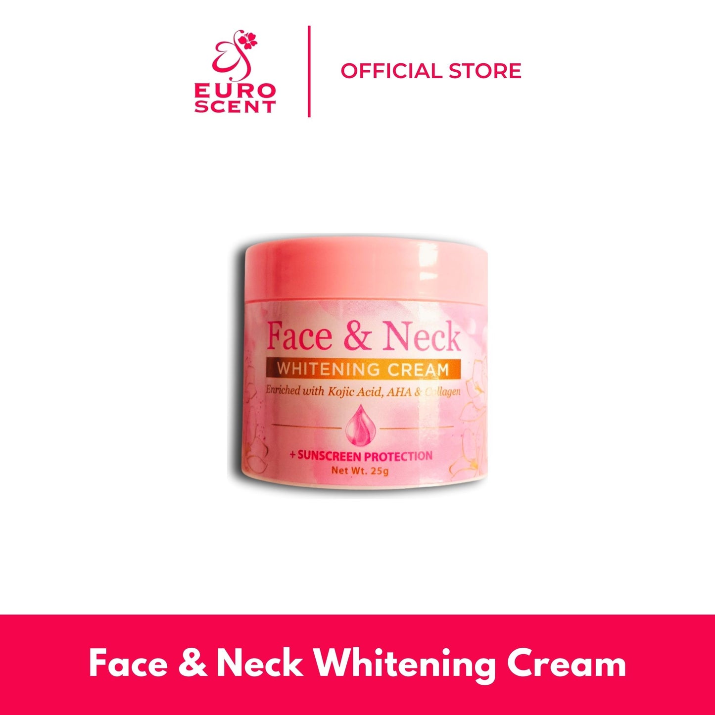 Euroscent® Face & Neck Whitening Cream Moisturizer