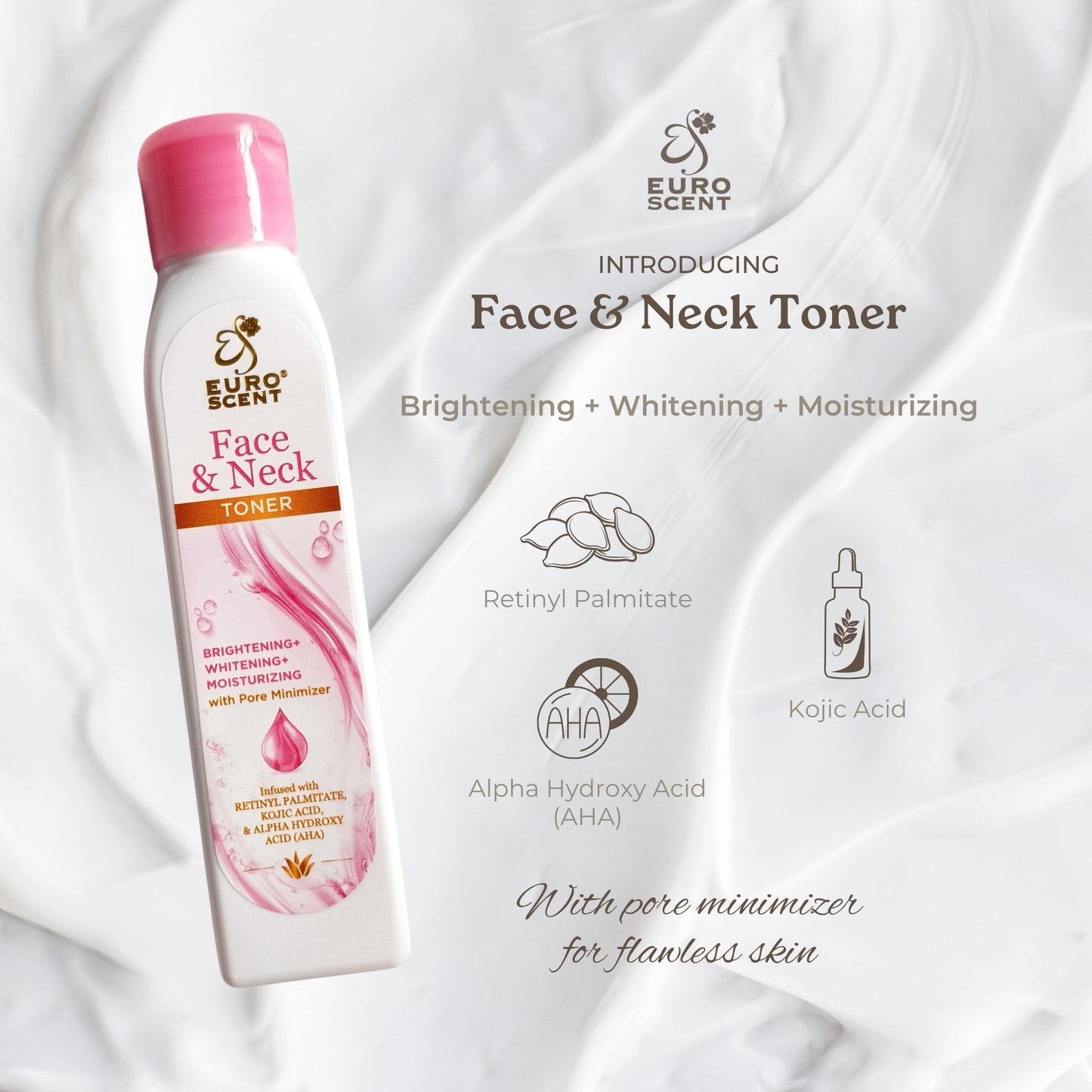 Euroscent® Face & Neck Toner Skincare Brightening