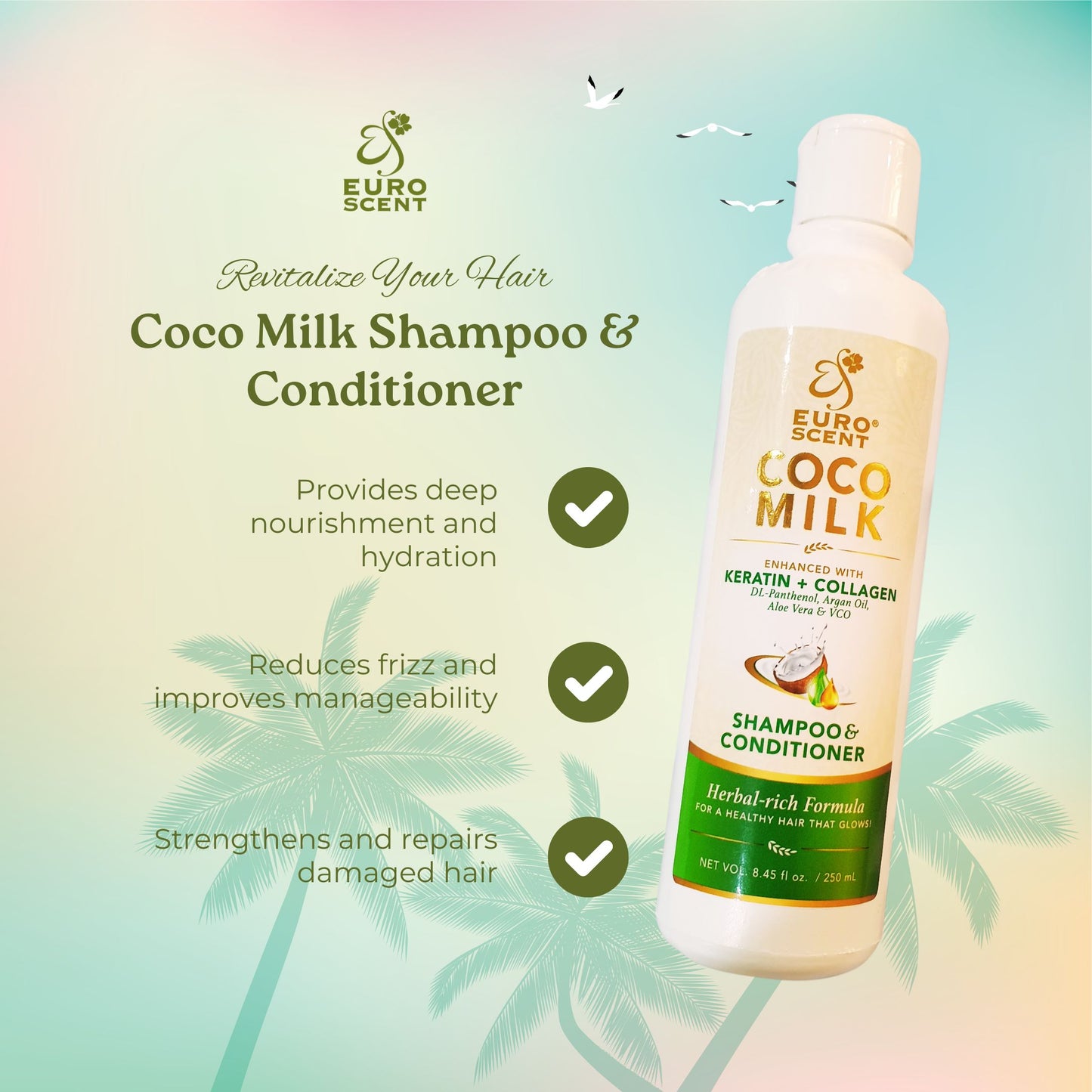 Business Trial Kit : Set A - Cocomilk Shampoo and Conditioner + Princess Victoria - EDT For Women + Mentholated Massage Gel Product Trial Kit