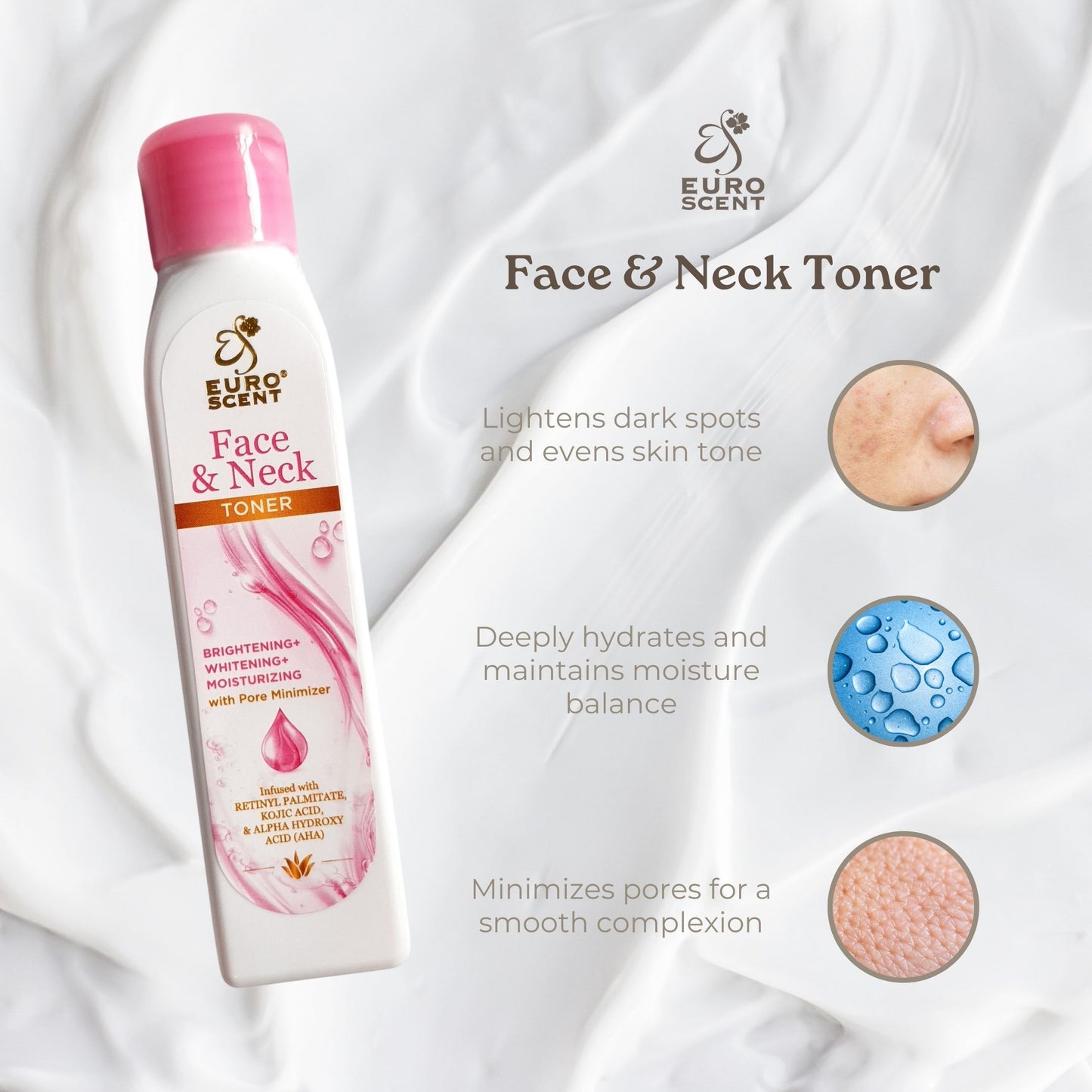 Euroscent® Face & Neck Toner Skincare Brightening