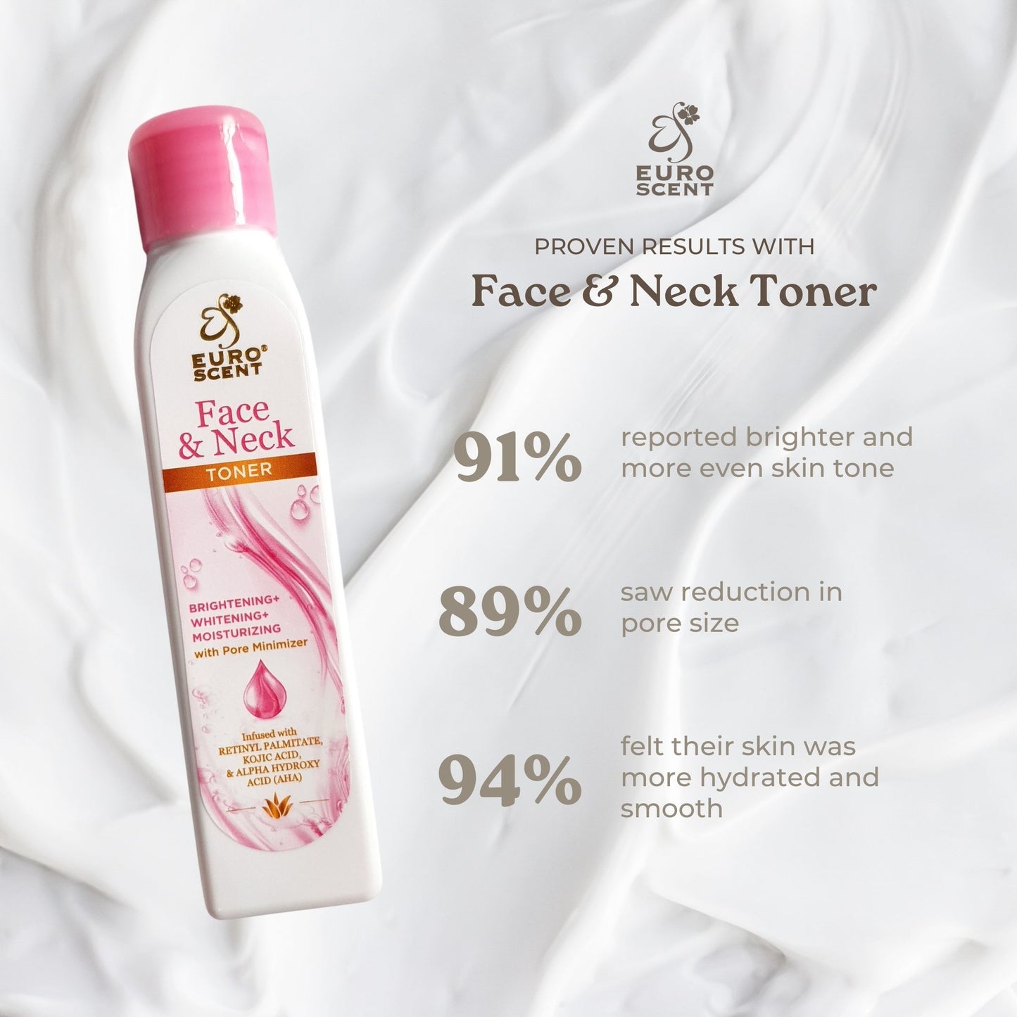 Euroscent® Face & Neck Toner Skincare Brightening