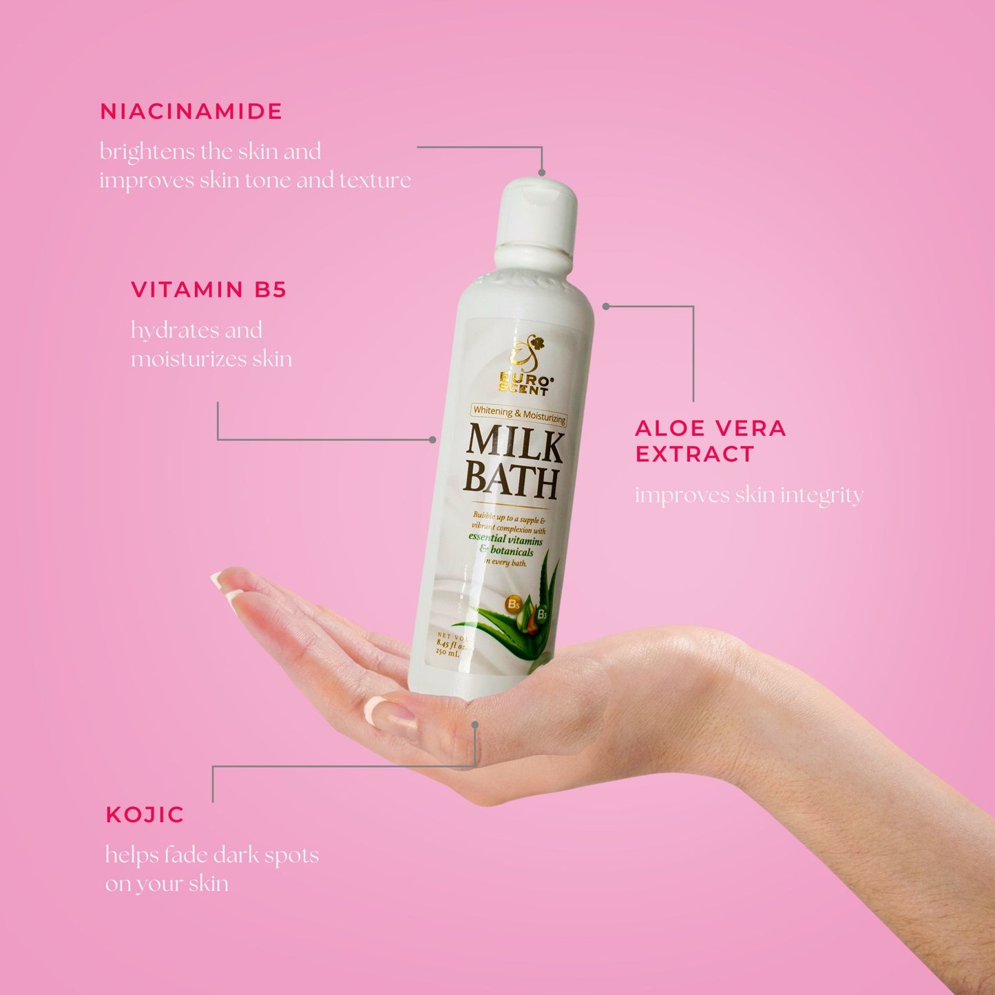 Euroscent® Whitening & Moisturizing Milk Bath