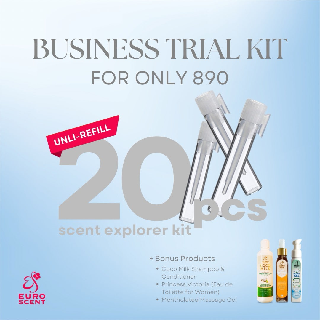 Business Trial Kit : Set A - Cocomilk Shampoo and Conditioner + Princess Victoria - EDT For Women + Mentholated Massage Gel Product Trial Kit