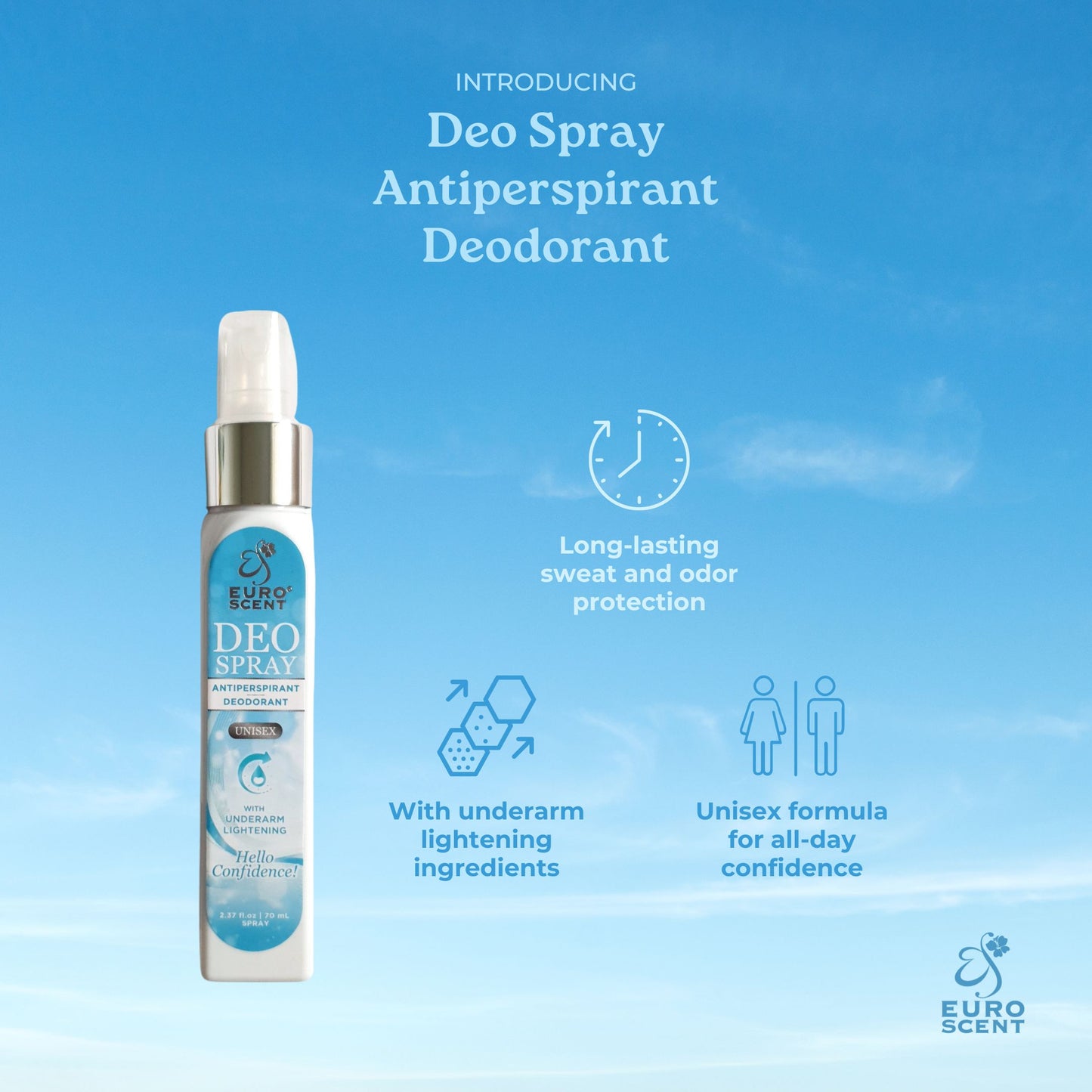 Euroscent® DEO SPRAY Unisex Body Care Deodorant